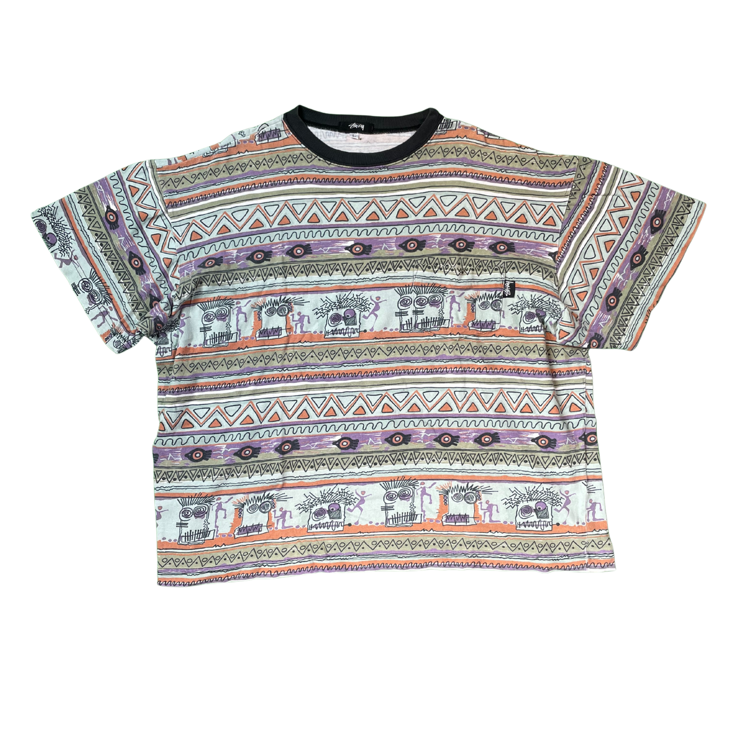 Stüssy Tribal All Over Pattern Tee / 1994–1996 Original
