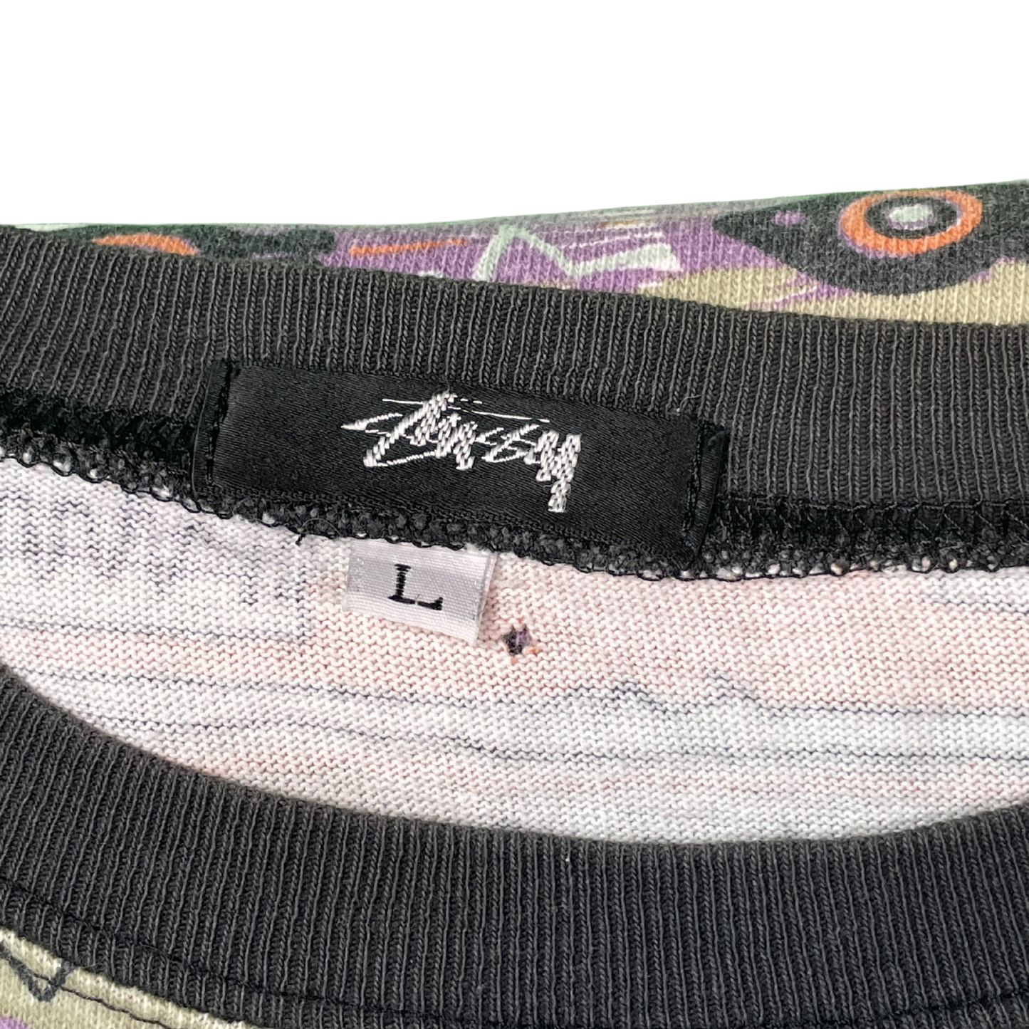 Stüssy Tribal All Over Pattern Tee / 1994–1996 Original