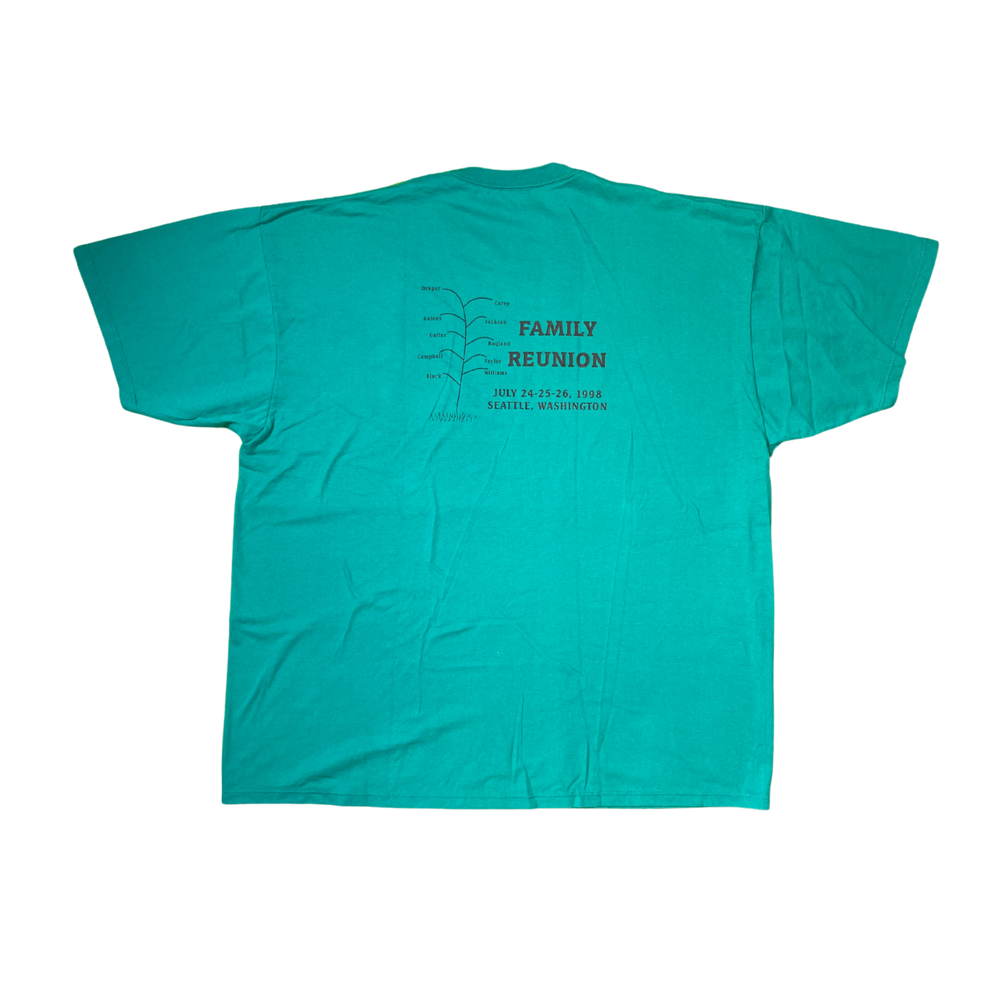 CURRY & DRAPER FAMILY REUNION Tee / 1998 Seattle, U.S.A.