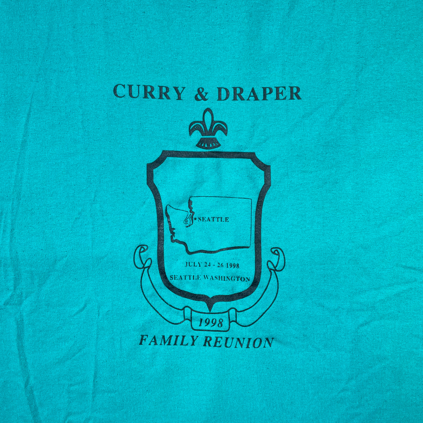 CURRY & DRAPER FAMILY REUNION Tee / 1998 Seattle, U.S.A.