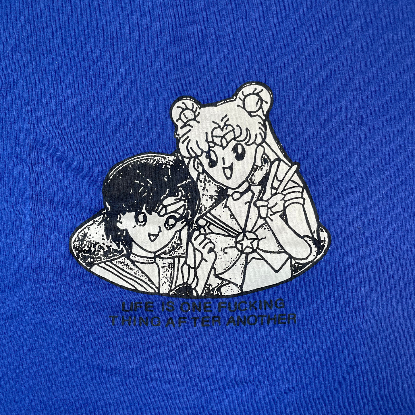 Anime Parody Tee “LIFE IS ONE FUCKING THING AFTER ANOTHER” / Shaka Wear Body