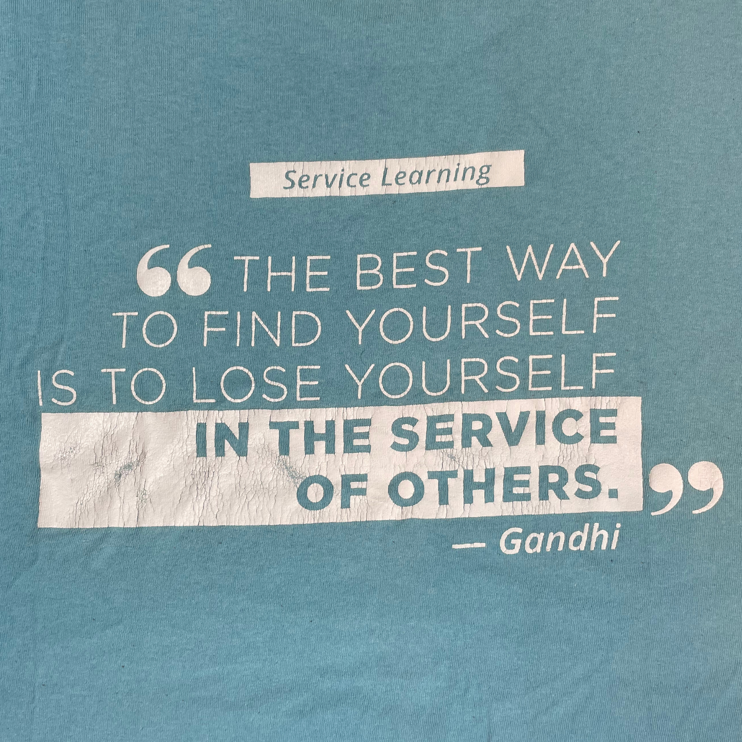 FSCJ “Center for Civic Engagement” Tee / Service Learning Quote by Gandhi