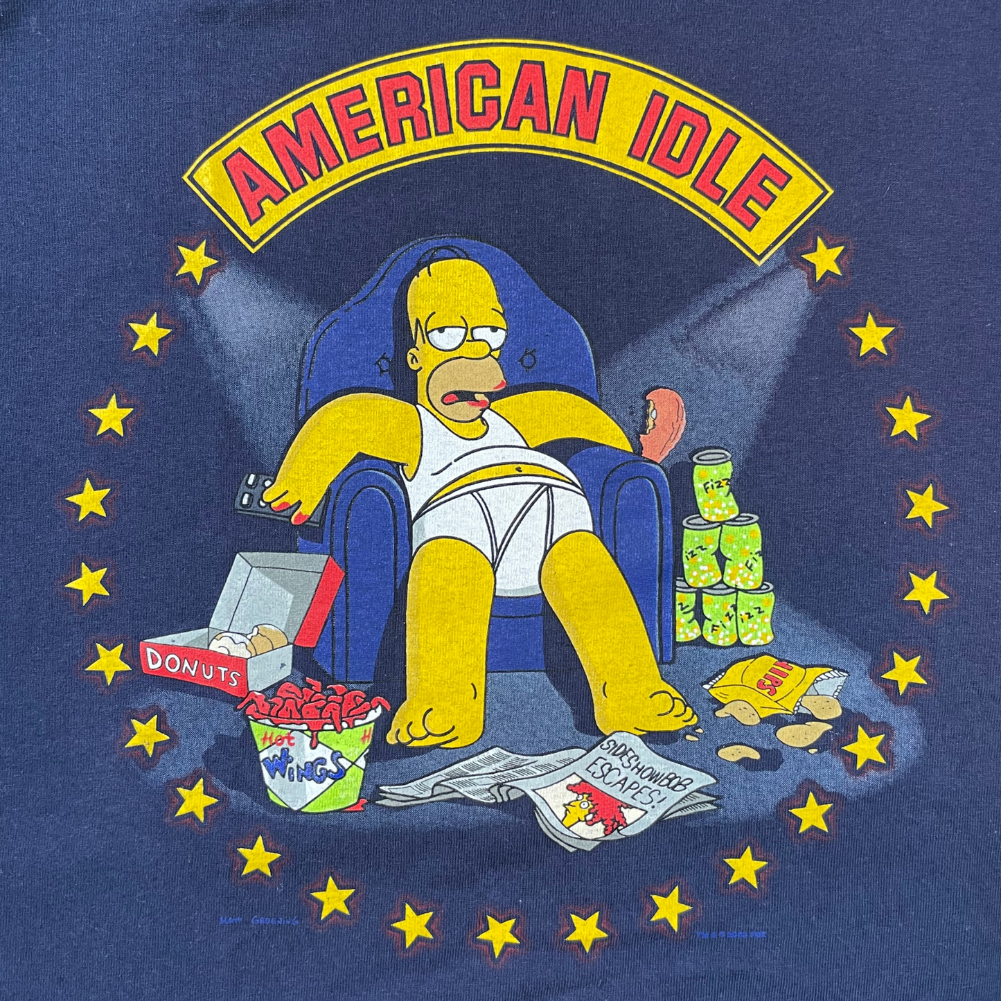 The Simpsons “AMERICAN IDLE” Tee / DELTA PRO WEIGHT
