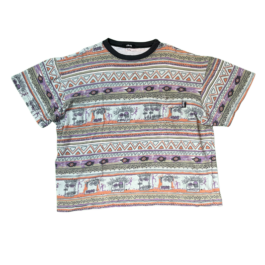 Stüssy Tribal All Over Pattern Tee / 1994–1996 Original